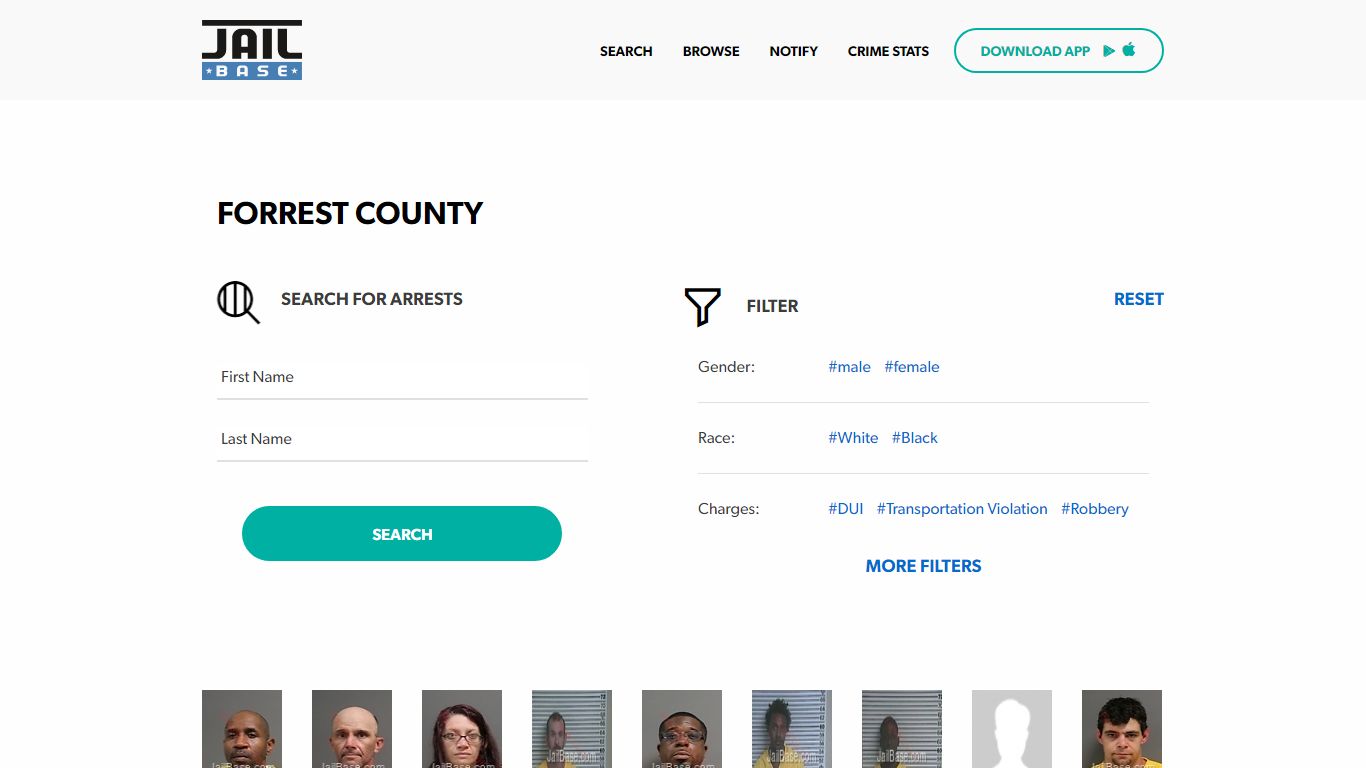Forrest County Jail Inmate Search and Mugshots | JailBase